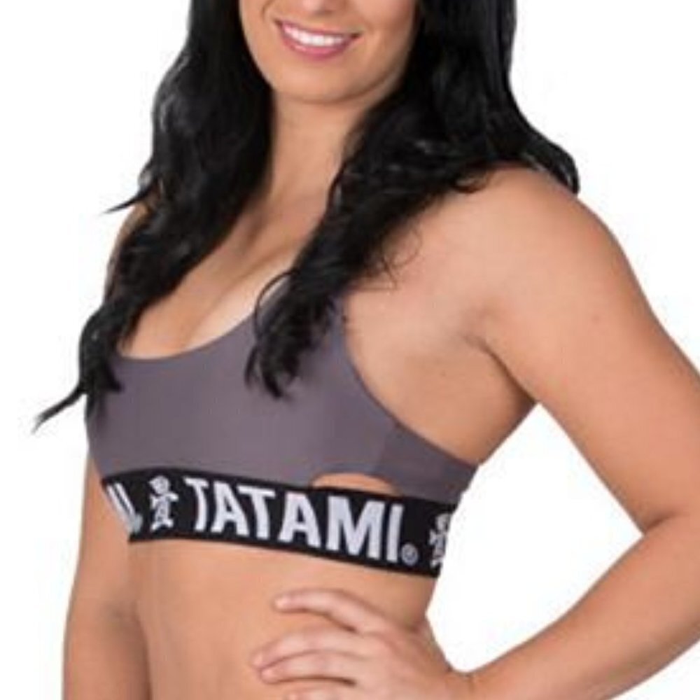 Tatami Sports Bra MMA Fight Wear Grey Size Medium‎ Activewear